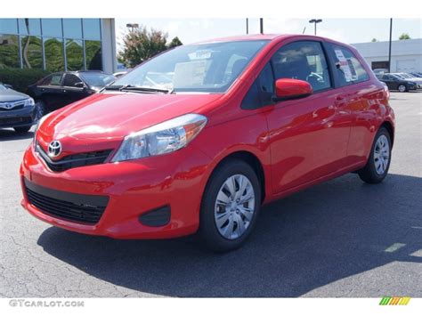 Absolutely Red Toyota Yaris L Door Photo Gtcarlot