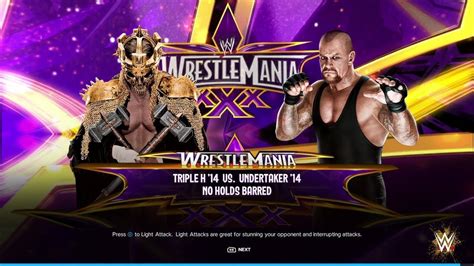 Triple H Vs The Undertaker No Holds Barred Match For The Streak At