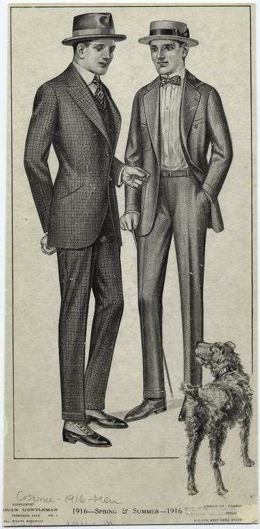 Menswear 1910s Costume Reference