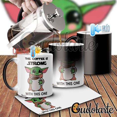 Taza mágica cerámica personalizada Yoda 01 Tazas personalizadas