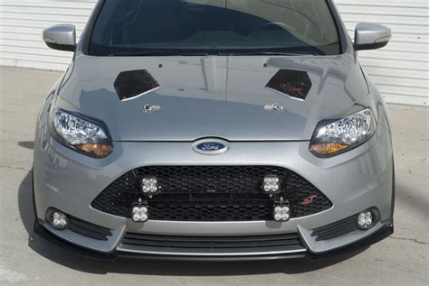 2013 2014 Ford Focus St 3 Piece Front Splitter Fo P3l Fsp 01 Rally Innovations