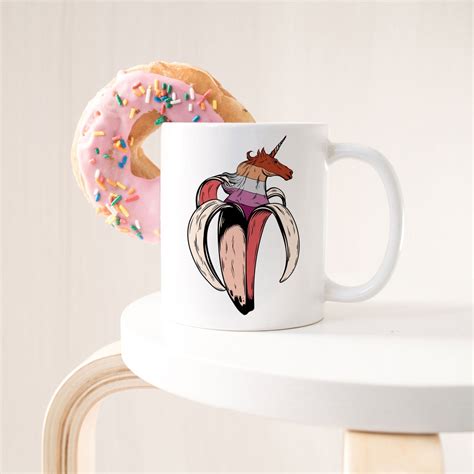 Lesbian Pride Coffee Mug Lesbian Flag Gift LGBT Mug Gay Pride Month