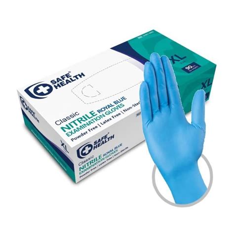 Gants Jetables D Examen En Nitrile Taille Xl Bleu Boîte De 90 Gants