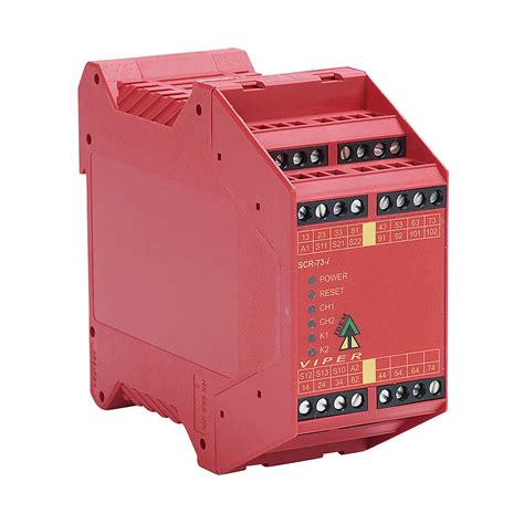 Safety Relay Emergency Stop And Safety Gates Vac Vdc Pn Scr