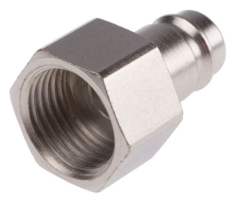 Rs Pro Steel Female Pneumatic Quick Connect Coupling G 12 Female Threaded Rs