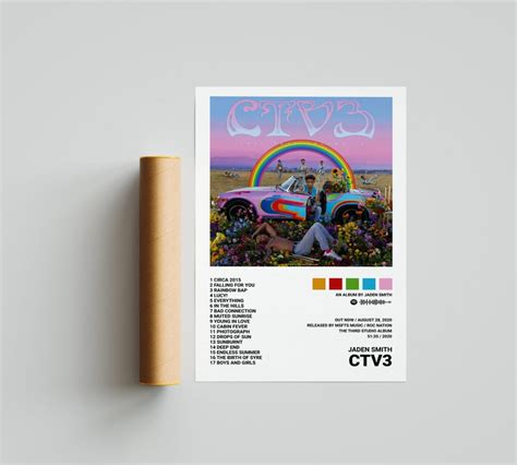 Jaden Smith Posters Ctv3 Cool Tape Vol 3 Album Cover Etsy Hong