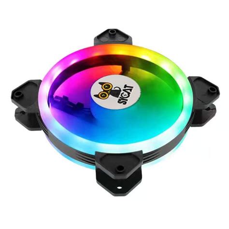 rgb fan pc case fan3PCS 12MM Cooling fan | RGB Control LED PC Case Fan ...