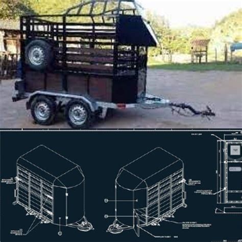 Construir Este Projeto Carretinha Reboque Trailer 2 Cavalos