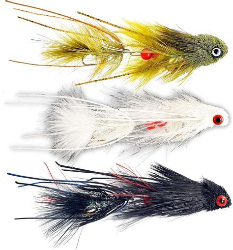 The Fly Crate Dungeon Articulated Streamer Flies Assortment Size 2