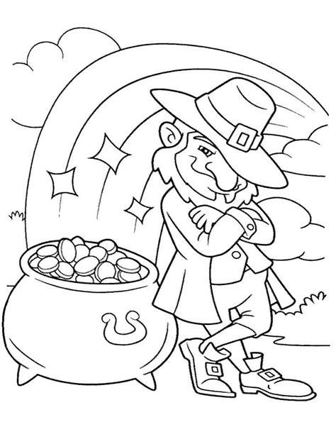 Best Ideas For Coloring Leprechaun Pot Of Gold Coloring Page The Best