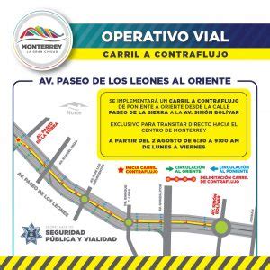 Aplicar Monterrey Contraflujo En Avenida Leones Contraportada