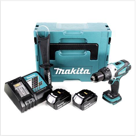 Makita DDF 458 RMJ Perceuse Visseuse Sans Fil 18 V 91 Nm 2x Batteries