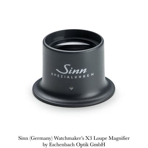 Sinn De Watchmakers X3 Magnifier Loupe Black By Eschenbach Optik Gmbh Localtime Watches