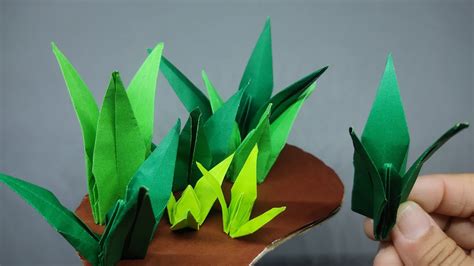 Beautiful Diy Paper Grass Amazing 3d Grass Easy School Craft Ideas Youtube