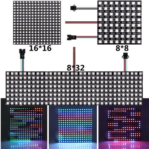 Ws2812b Rgb Pixel Matrix Screen Module Dc5v Led Digital Flexible