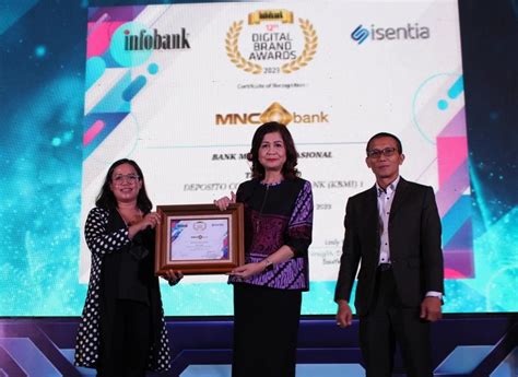 Mnc Bank Raih Penghargaan Infobank Digital Brand Award Okezone