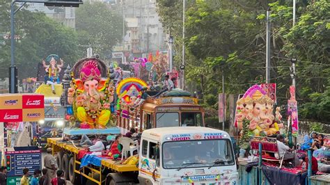 Ganesh Immersion Shobha Yatra Ganesh Nimajjanam Tank Bund