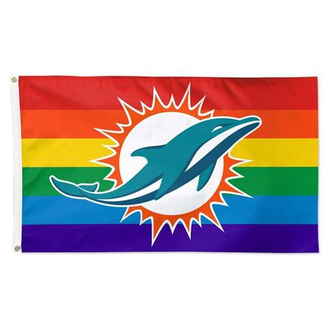 MIAMI DOLPHINS FLAG - DELUXE 3' X 5' | Rocky Mountain Flag Company