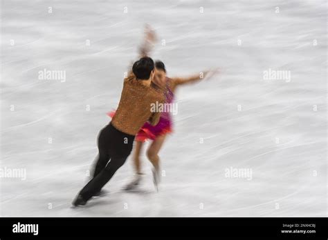 February Muramoto Kana And Reed Chris Of Japan Competing In