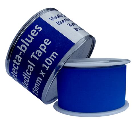 Blue Visually Detectable Tape 25mm X 10m Safety1st