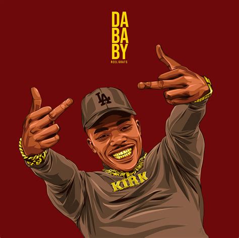 Download Dababy Cartoon With A Golden Necklace Wallpaper