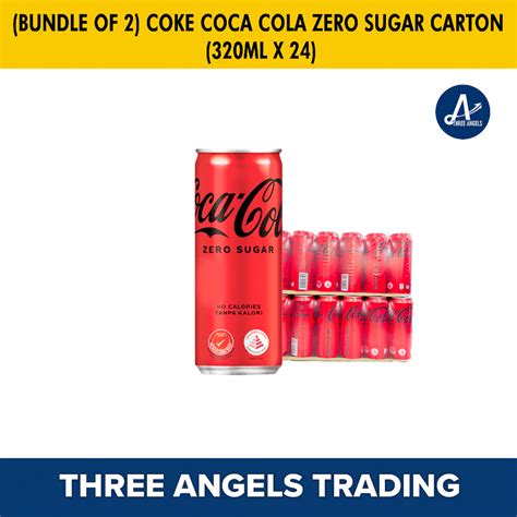 Bundle Of 2 Coke Coca Cola Zero Sugar Carton 320ml X 24 Shopee