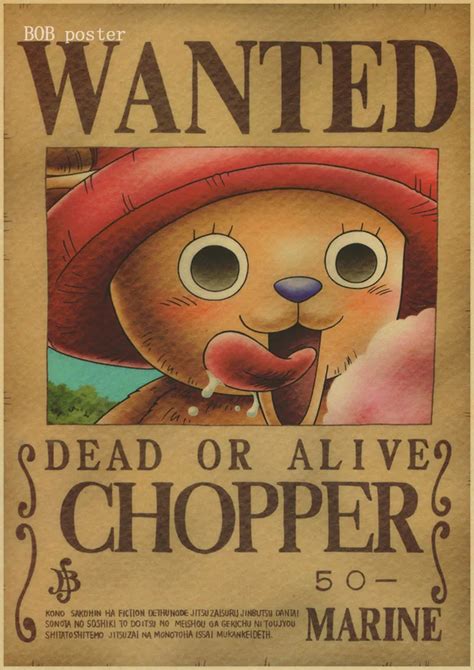 Editable One Piece Wanted Poster Template