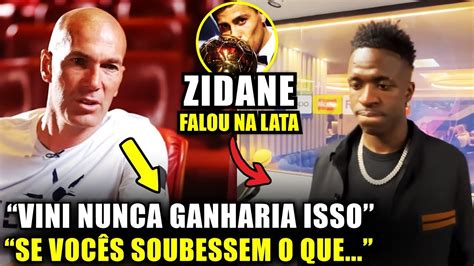 NOSSA Olha O Que O ZIDANE FALOU DO VINI JR ELE MERECIA MAS