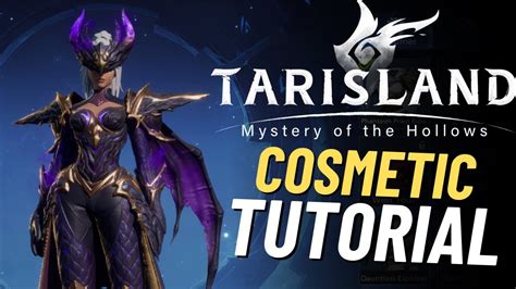 Tarisland Skins Cosmetic Beginners Guide New Player Tutorial New