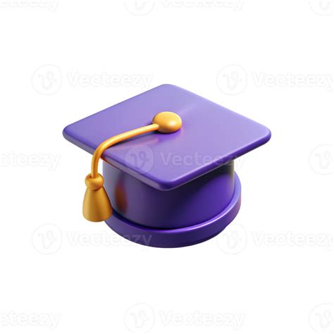Purple Graduation Cap Transparent 44789355 Png