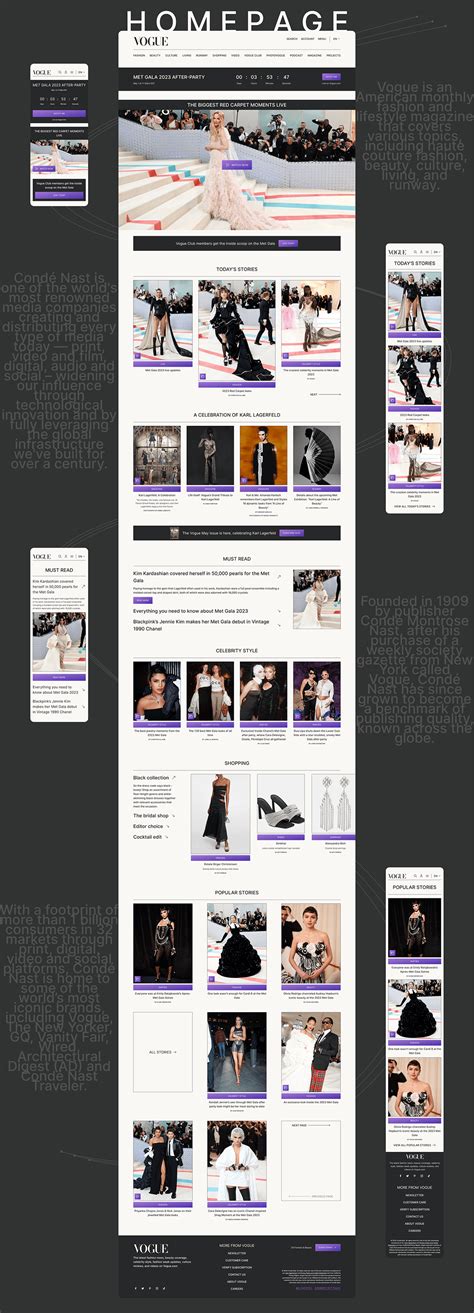 Vogue Website Redesign Concept Behance