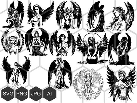 Archangels Bundle Angel Svg Archangel Svg Holy Svg God Blessing Svg