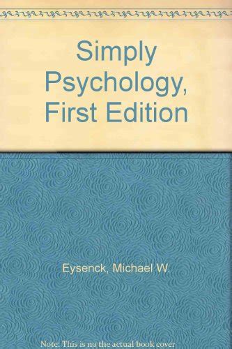 9780863774355 Simply Psychology First Edition Iberlibro Eysenck