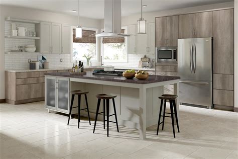 Kitchen Island With Dining And Display Cabinet Medallion At Menards