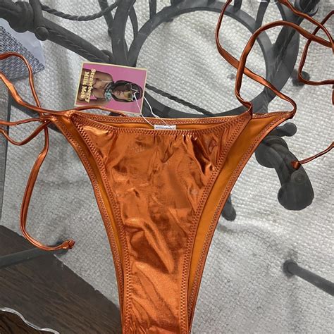 Women S Orange Bikinis And Tankini Sets Depop