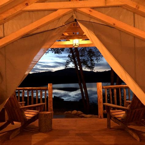 Lakeside Glamping On Lake Harris Tented Cabins Newcomb United States