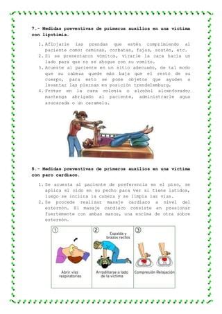 Cuestionario Primeros Auxilios Pdf