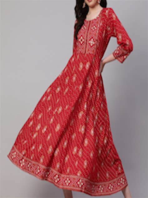 Buy Kalini Ethnic Motifs Printed A Line Ethnic Dress Ethnic Dresses