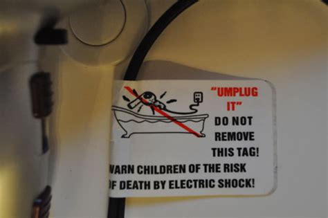 Safety Proofing: Silly Warning Labels - Kayla Aimee Writes