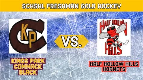 Schshl Freshman Gold Hockey I Kings Park Commack Black Vs Half