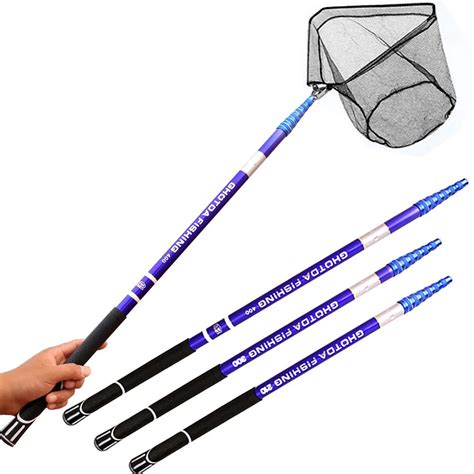 73c Ghotda Carbon Fiber Telescoping Landing Dip Net Retractable Long