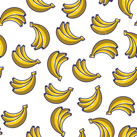 Vector Banana Pattern Illustration Background Banana Illustration