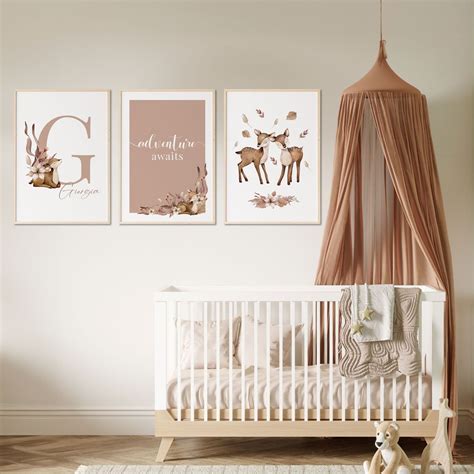 Lot De Affiches Petites Biches Des Bois Babywall