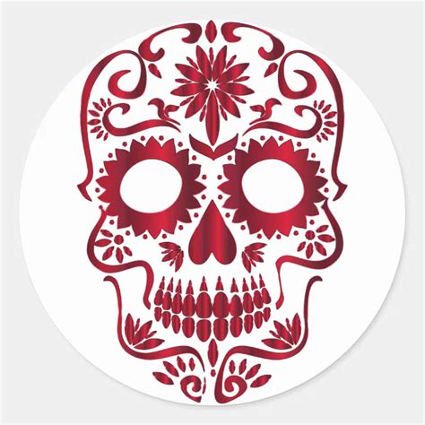 Sugar Skull Stickers Zazzle