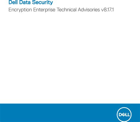 Dell Data Protection Encryption Security Enterprise Technical