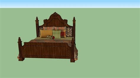 3d Warehouse View Model Bed Traditional Bed Four Post Bed