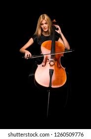 Attractive Sexy Musician Playing Cello Naked Stock Photo Edit Now