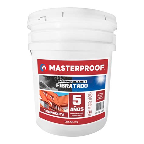 Impermeabilizante Fibratodo Masterproof Terracota A Os L Mptf