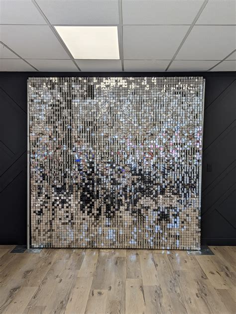 silver shimmer wall real event designs