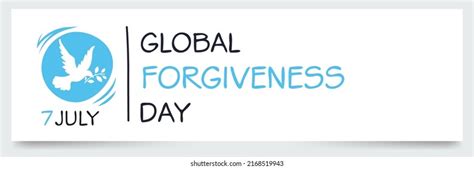 Global Forgiveness Day Held On 7 Stock Vector Royalty Free 2168519943